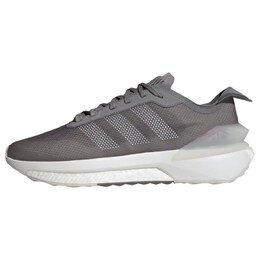 Adidas: Серые кроссовки 