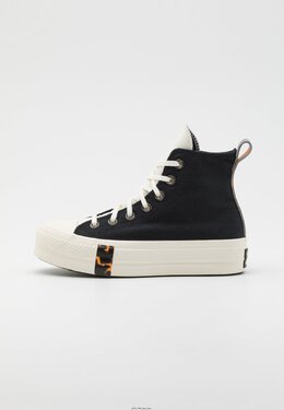 Converse: Чёрные кроссовки  Chuck Taylor All Star Lift