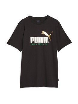 PUMA: Чёрная футболка 