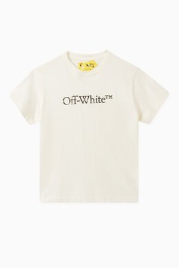 Off-White: Футболка с принтом