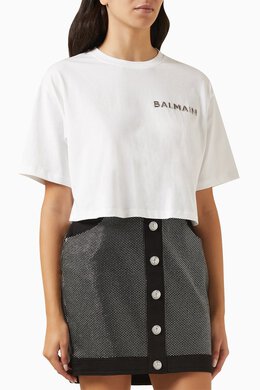 Balmain: Хлопковый топ