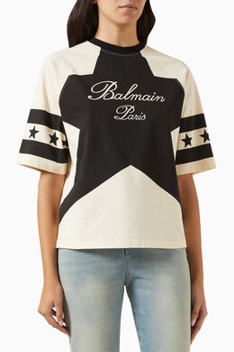 Balmain: Футболка оверсайз