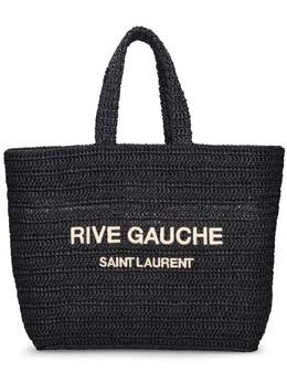 SAINT LAURENT: Чёрная сумка-шоппер  Rive Gauche