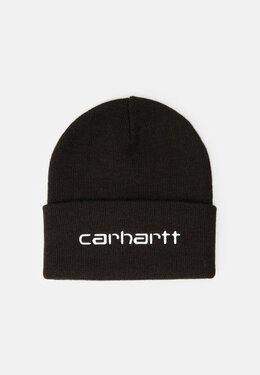 Carhartt WIP: Чёрная шапка Script