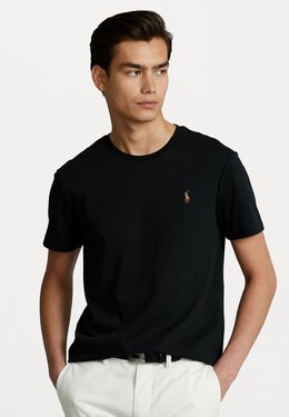 Polo Ralph Lauren: Чёрная футболка 