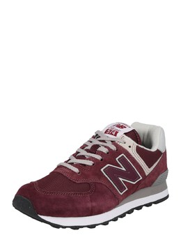 New Balance: Красные кроссовки  574