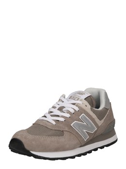 New Balance: Серые кроссовки  574