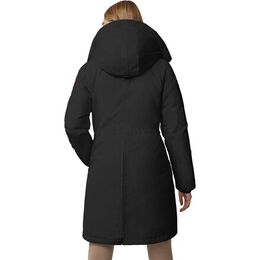 Canada Goose: Чёрный пуховик  Rossclair