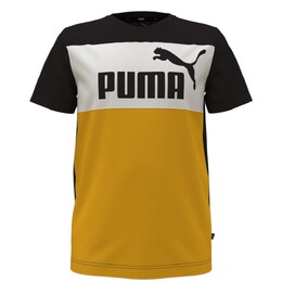 PUMA: Жёлтая футболка Essentials