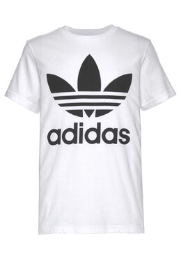 Adidas: Белая футболка  Trefoil