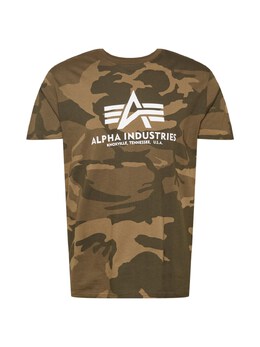 Alpha Industries: Футболка цвета хаки 