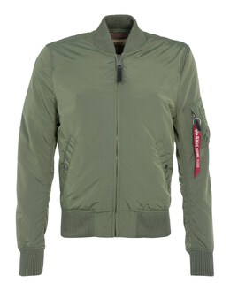 Alpha Industries: Куртка цвета хаки 