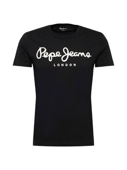 Pepe Jeans: Чёрная футболка 