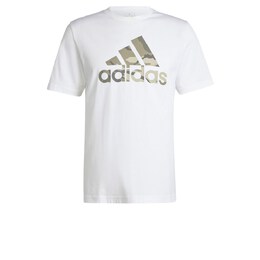 Adidas: Белая футболка 