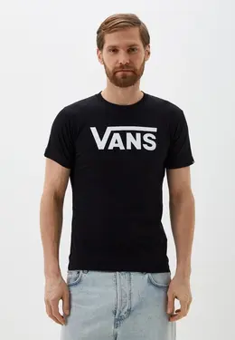 Vans: Чёрная футболка 