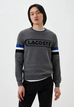 Lacoste: Серый свитер 