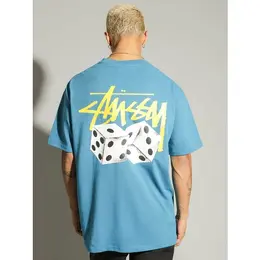 Stussy: Голубая футболка