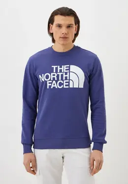 The North Face: Фиолетовый свитшот 