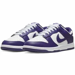 NIKE: Фиолетовые кроссовки Dunk Low