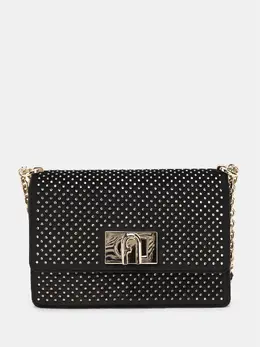 FURLA: Чёрная сумка 