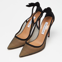 Aquazzura: Чёрные туфли Bow Tie