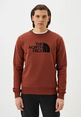 The North Face: Коричневый свитшот 