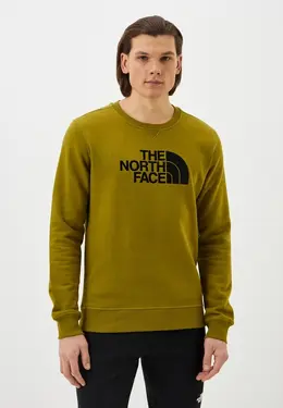 The North Face: Свитшот цвета хаки 