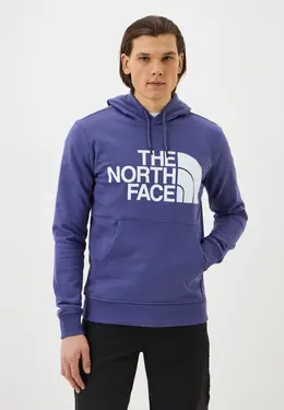 The North Face: Фиолетовая толстовка 