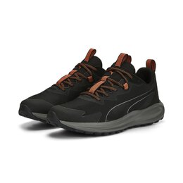 PUMA: Чёрные кроссовки 
