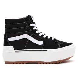 Vans: Чёрные кроссовки  Sk8-Hi