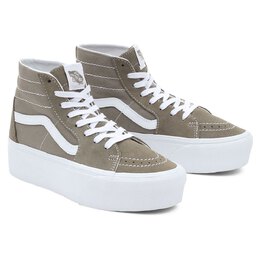 Vans: Бежевые кроссовки  SK8-Hi Tapered