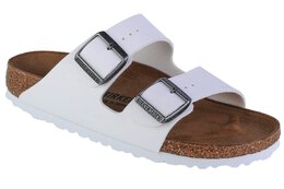 Birkenstock: Белые сандалии Arizona