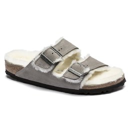 Birkenstock: Серые сандалии Arizona