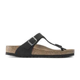 Birkenstock: Чёрные сандалии  Gizeh Birko Flor