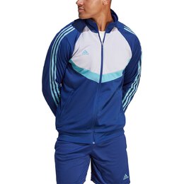 Adidas: Синяя куртка Tiro