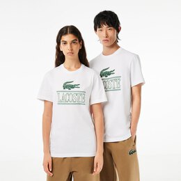 Lacoste: Белая футболка 