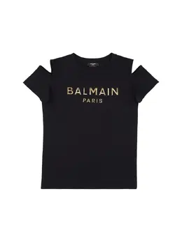 BALMAIN: Хлопковая футболка