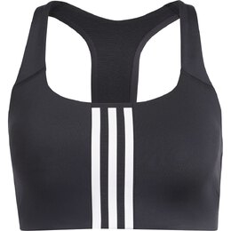 Adidas: Чёрный бюстгальтер  Stripes