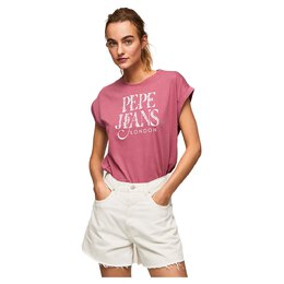 Pepe Jeans: Розовая футболка 