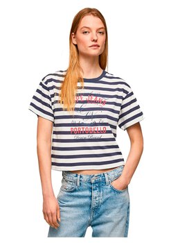 Pepe Jeans: Синяя футболка 