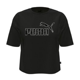 PUMA: Чёрная футболка  Ess