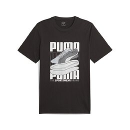 PUMA: Чёрная футболка 