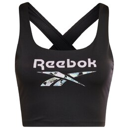 Reebok: Чёрный бюстгальтер 