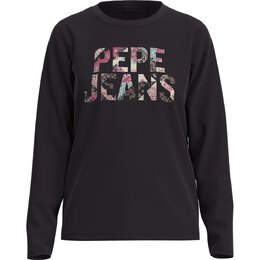 Pepe Jeans: Чёрная футболка 