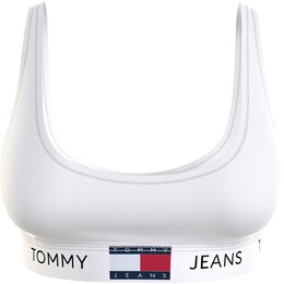 Tommy Jeans: Белый бюстгальтер  Heritage