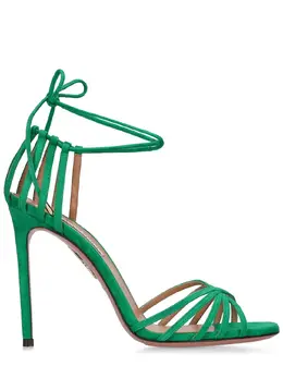 AQUAZZURA: Зелёные сандалии Sole