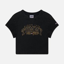 Tommy Jeans: Чёрная футболка 