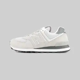 New Balance: Серые кроссовки 