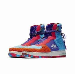 NIKE: Оранжевые кроссовки Air Force 1 High