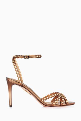 Aquazzura: Коричневые сандалии Tequila 85